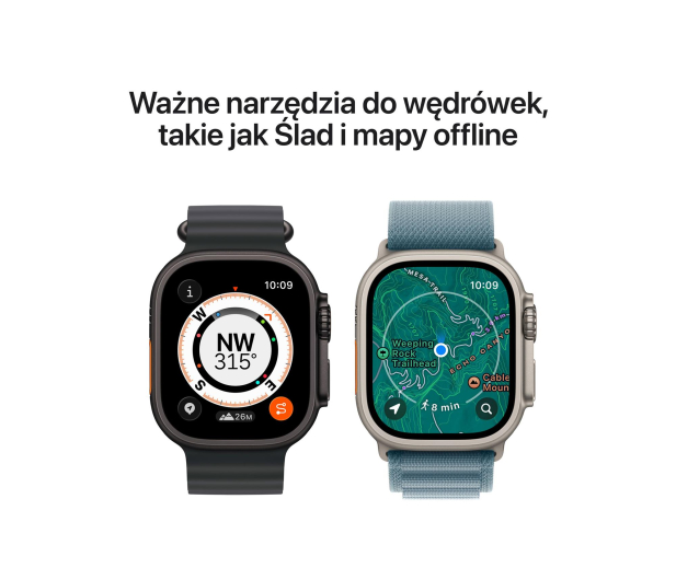 APPLE Watch Ultra 3 Naturalny Tytan/Niebieski Pasek 5G - 1362448 - zdjęcie 5